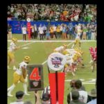 Notre Dame lines up for a key 4th-down play against Georgia in the Sugar Bowl.